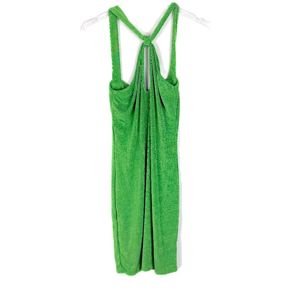 NWOT ASOS ASYOU Keyhole Neckline Slinky Mini Dress Green Size 14 NEW